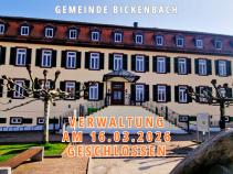 Hinweis: Verwaltung am 16.03.2026 geschlossen