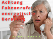 Achtung Betrugsanrufe - energetische Beratung
