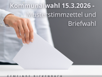 Kommunalwahl 2026: Musterstimmzettel jetzt verfügbar