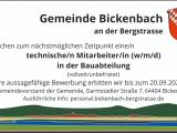 Wir suchen Sie für unser Bauamt