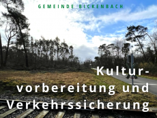 Kulturvorbereitung für 2 Hektar im Gemeindewald Bickenbach