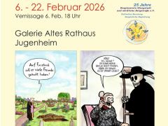Karikaturenwanderausstellung "Wenn der Tod dich anlacht"