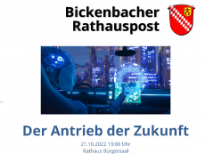 Der Antrieb der Zukunft! - neuer Termin