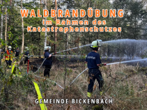 Vollsperrung L3303 aufgrund einer Waldbrandübung im Rahmen des Katastrophenschutzes