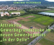 Attraktive Gewerbegrundstücke im neuen Gewerbegebiet „In der Delle“