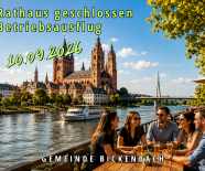 Die Gemeindeverwaltung ist am Donnerstag, den 10.09.2026 geschlossen