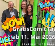 Gratis Comic Tag 11. Mai 2026 in der Gemeinde Bücherei 