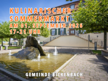Kulinarischer Sommermarkt am 01. September 2026