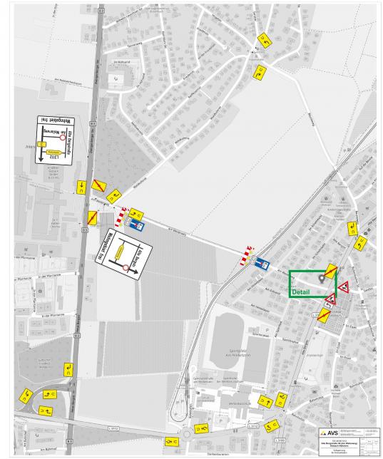 Detailplan Umleitung