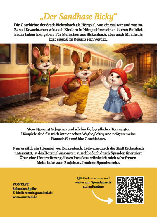 Webeflyer Bicky der Sandhase