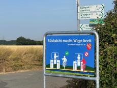 Rücksicht macht die Wege breit