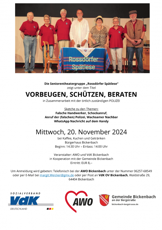 Flyer Seniorentheater