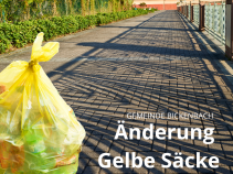 Änderung bei der Abfuhr der gelben Säcke