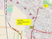 Straßensperrung Bahnhofstrasse
