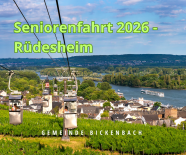 Seniorenausflug 2026: Rüdesheim am 22.09.2026