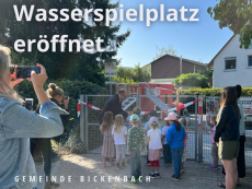 Wasser-Spielplatz „Tatütata“ in Betrieb genommen