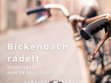Stadtradeln 2023 - Bickenbach ist mit am Start