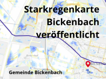 Starkregenkarte Bickenbach