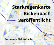 Starkregenkarte Bickenbach