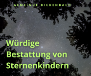 Neue Bestattungsform für Sternenkinder in Bickenbach