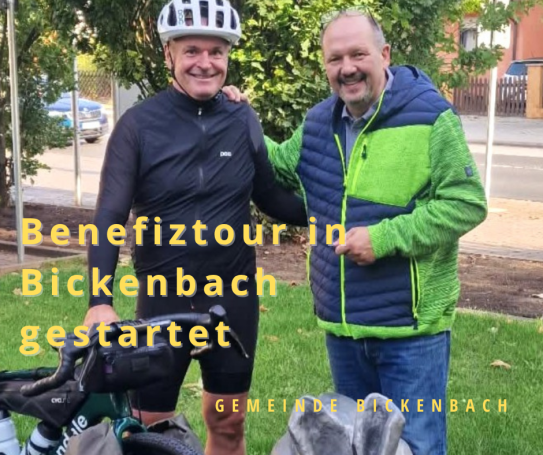 Außergewöhnliche Spendenfahrt startet in Bickenbach
