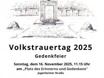 Volkstrauertag 16. November 2025