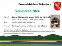 Vorlesezeit in der Bücherei