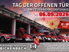 Tag der offenen Tür Freiwillige Feuerwehr Bickenbach