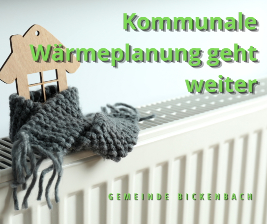 Kommunale Wärmeplanung in Bickenbach geht in die nächste Phase Kommunale Wärmeplanung in Bickenbach geht in die nächste Phase